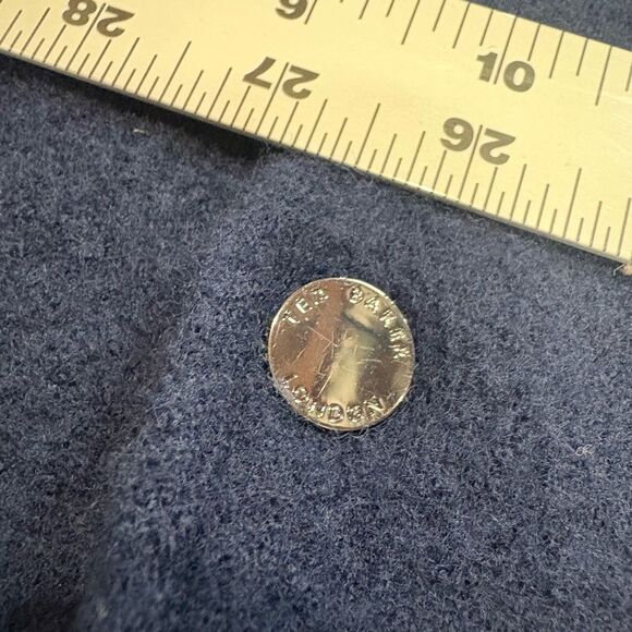 Ted Baker Navy Blue Wool Snap Closure Jacket Sz 10 US Women’s - Picture 5 of 10